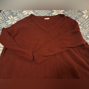 Woman’s Burgundy Sweater
